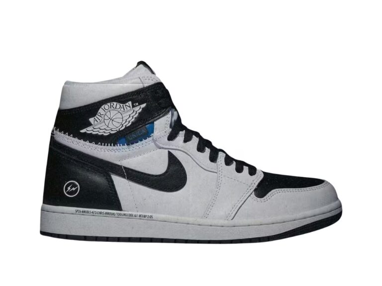 Tenis Jordan 1 Retro High OG SP x Fragment x Union LA White Black II7282-100 minymal sneakers