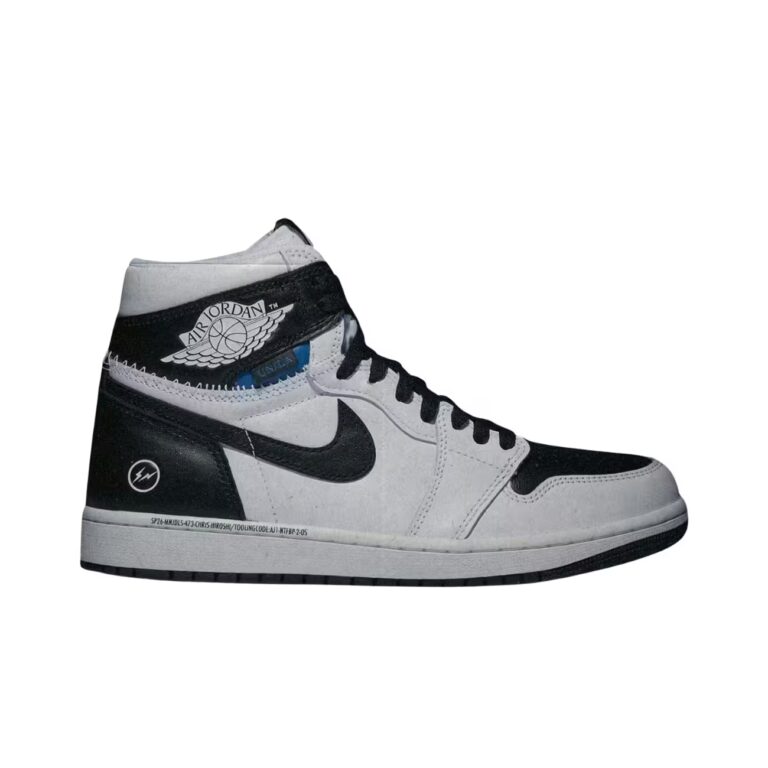 Tenis Jordan 1 Retro High OG SP x Fragment x Union LA White Black II7282-100 minymal sneakers