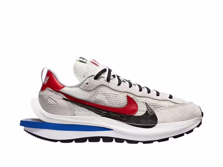 tenis Nike Vaporwaffle sacai Sport Fuchsia Game Royal CV1363-100 minymal sneakers