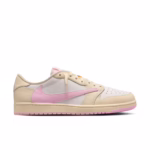 Jordan 1 Low OG x Travis Scott Shy Pink