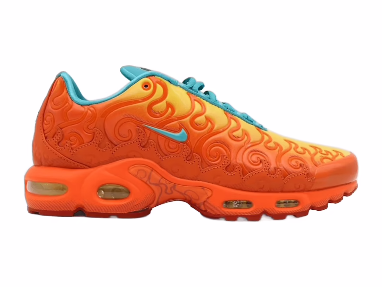 tenis Nike Air Max Plus x One Piece Mera Mera IW1283-800 minymal sneakers