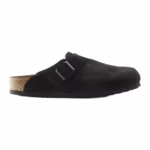 Birkenstock Boston Soft Footbed Suede Black