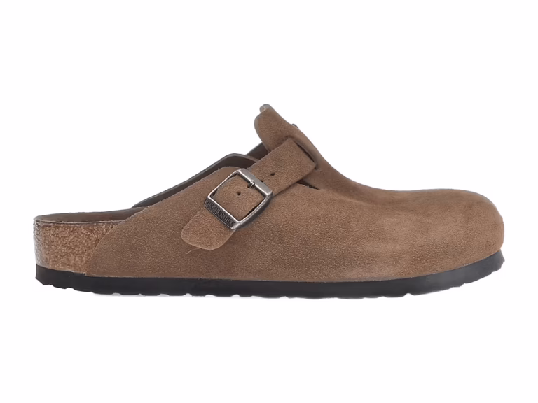 pantuflas Birkenstock Boston Soft Footbed Suede Dark Tea minymal sneakers
